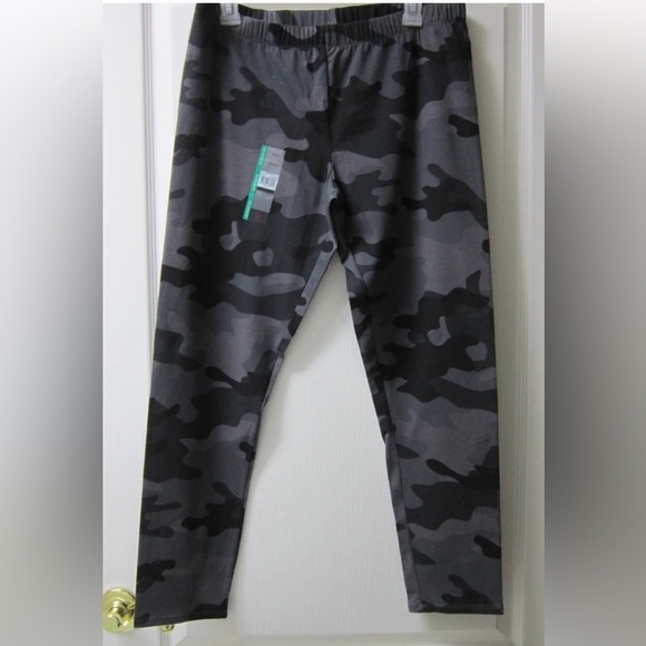 No Boundaries Gray Camouflage Ankle Leggings Women's Size L - Picture 2 of 11
